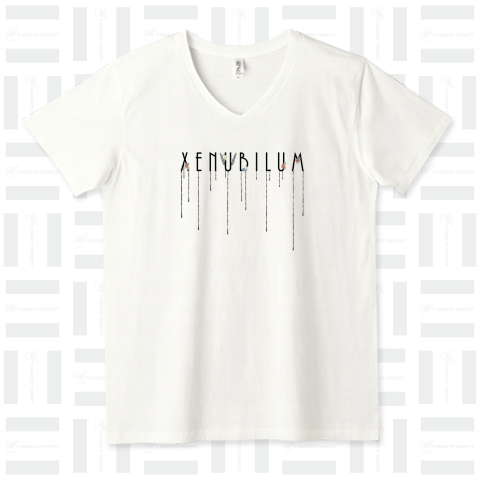 XENUBILUM w.ver VネックTシャツ(4.3オンス)