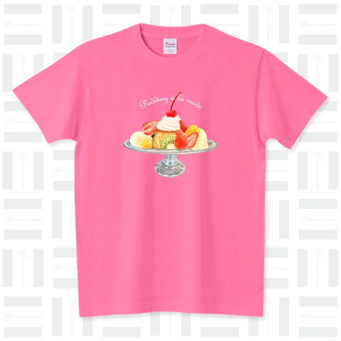 プリンアラモード(背景なし) スタンダードTシャツ(5.6オンス)