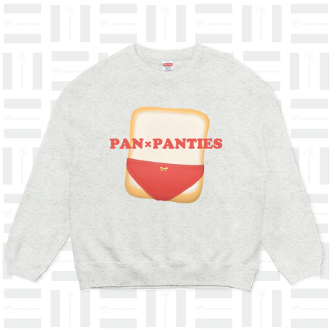 pan×panties#2 赤色のベースの黄色いリボン付きパンティ