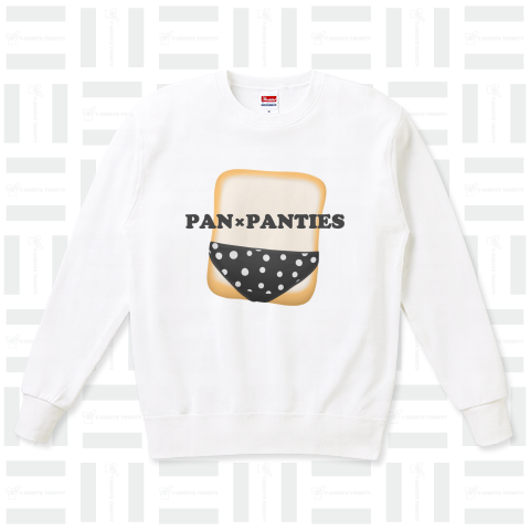 pan×panties#8 黒ベースの白色水玉パンティ