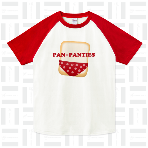 pan×panties#14 暗い赤ベースの水玉模様のパンティ