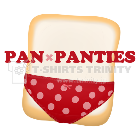 pan×panties#14 暗い赤ベースの水玉模様のパンティ