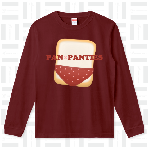 pan×panties#20 赤色のハート模様パンティ