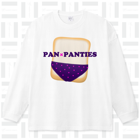 pan×panties#23 紫色ベースのハート柄パンティ