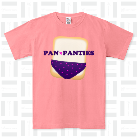 pan×panties#23 紫色ベースのハート柄パンティ