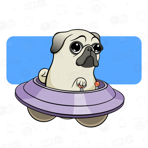 Pug on Board(フォーン)