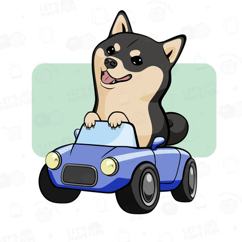 Shiba on Board(クロ)