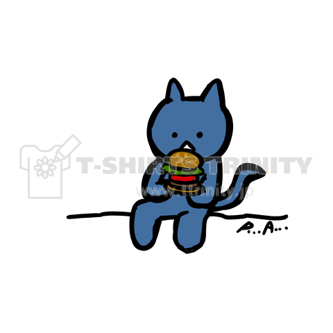 もぐもぐにゃんこ デザインtシャツ通販 Tシャツトリニティ