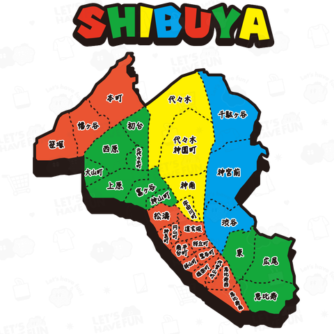 SHIBUYA MAP 渋谷区地図