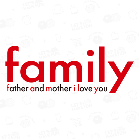 family -Father And Mother I Love You-