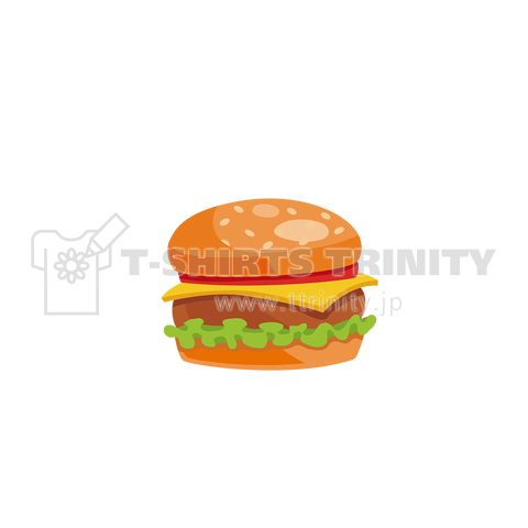ハンバーガー好き(バックプリント)