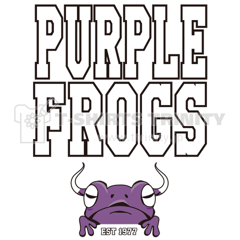 PURPLE FROGS(バックプリント)