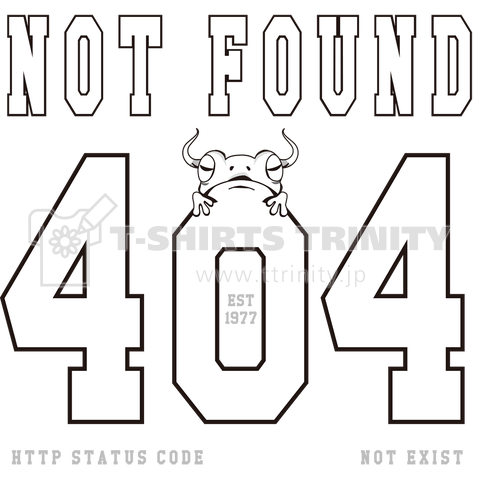 NOT FOUND 404 FROGS(バックプリント)