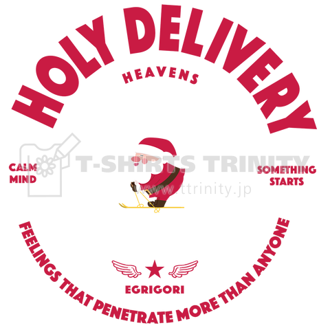 HOLY DELIVERY RED(バックプリント)
