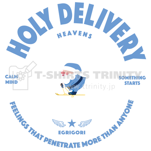 HOLY DELIVERY BLUE(バックプリント)