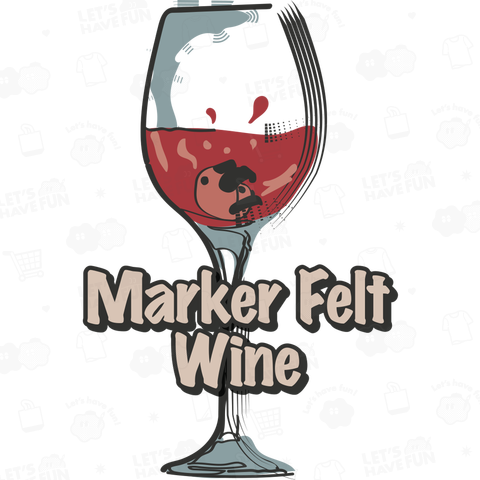 Marker Felt Wine(バックプリント)