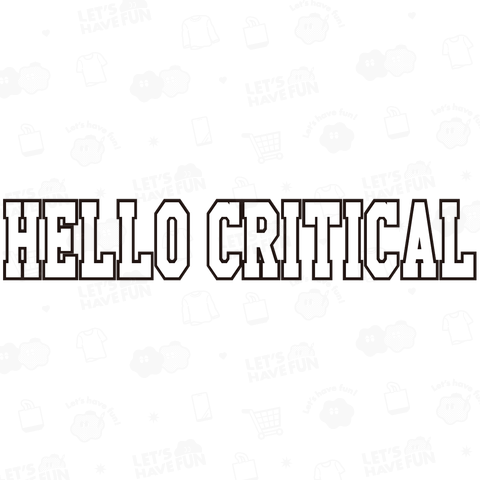 HELLO CRITICALパンダ(両面プリント)