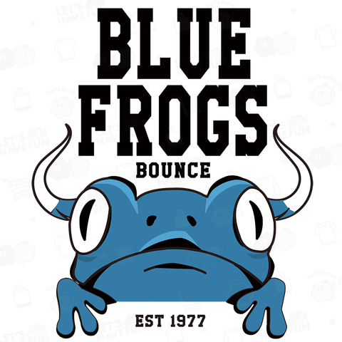 BLUE FROGS bounce(バックプリント)