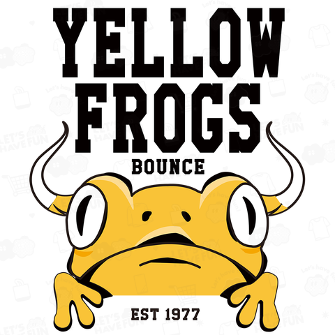 YELLOW FROGS bounce(バックプリント)