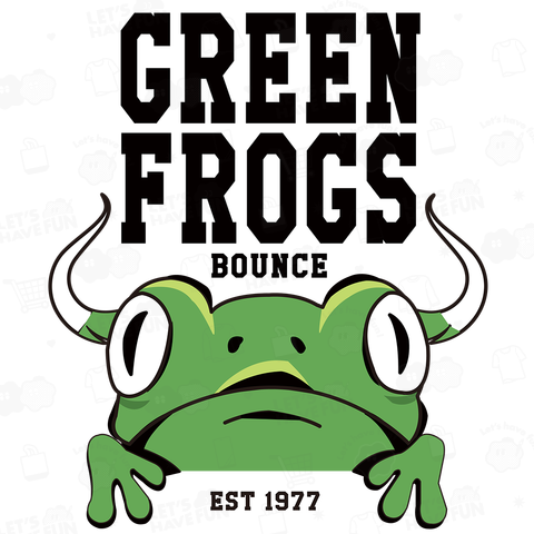 GREEN FROGS bounce(バックプリント)