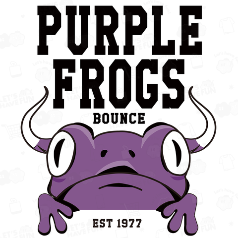 PURPLE FROGS bounce(バックプリント)