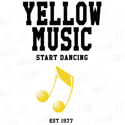 YELLOW MUSIC(バックプリント)