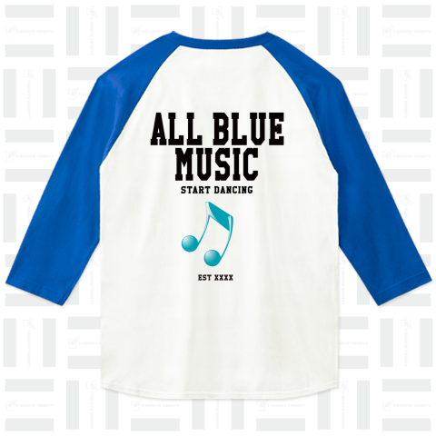 ALL BLUE MUSIC(バックプリント)