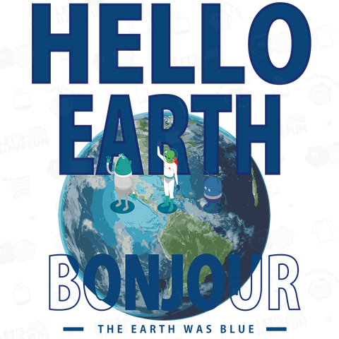 HELLO EARTH 宇宙人(バックプリント)