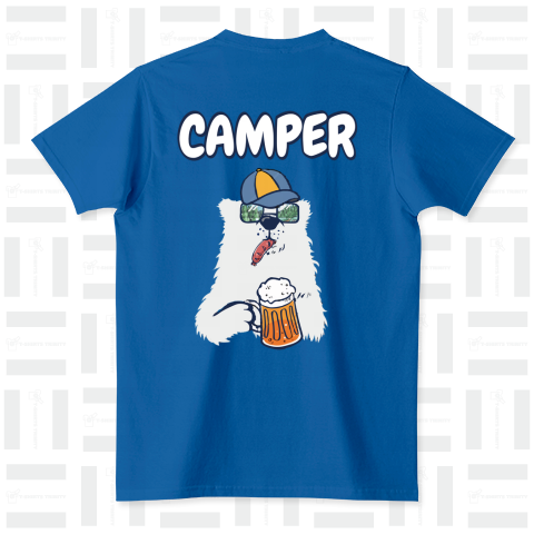 CAMPER白クマ(バックプリント)