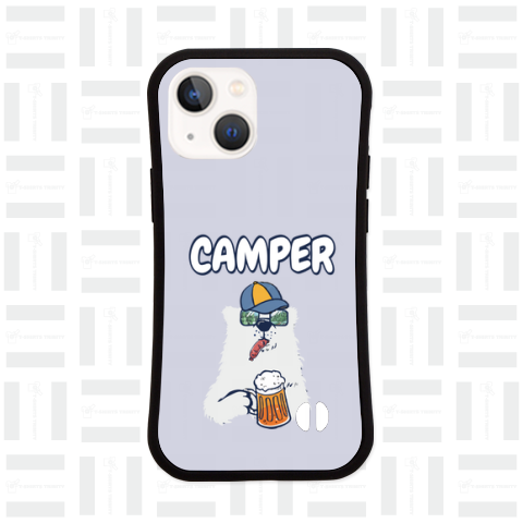 CAMPER白クマ(バックプリント)