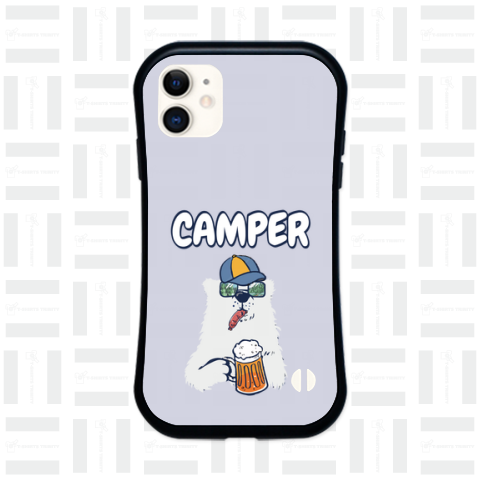 CAMPER白クマ(バックプリント)