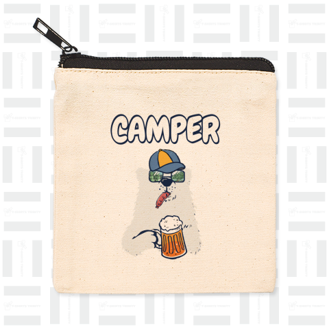 CAMPER白クマ(バックプリント)