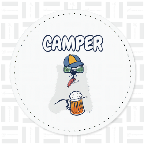 CAMPER白クマ(バックプリント)