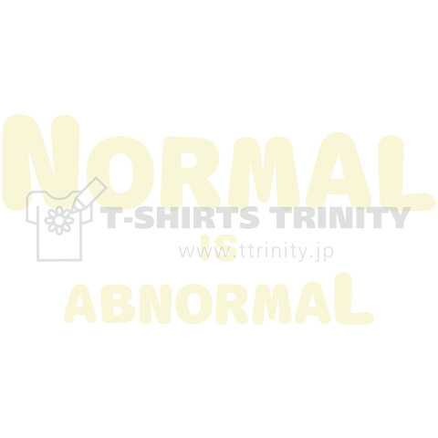 NORMAL(クリーム文字バックプリントあり)