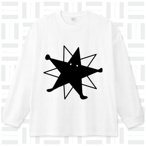 STAR‼︎ ビッグシルエットロングTシャツ(5.6オンス)