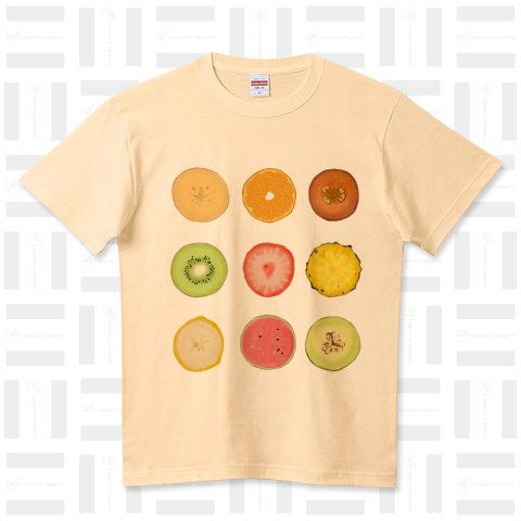 フルーツ断面図 横（Tシャツ）|デザインTシャツ通販【Tシャツトリニティ】