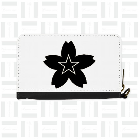 星桜紋(ブラック) Star cherry blossom crest (black)