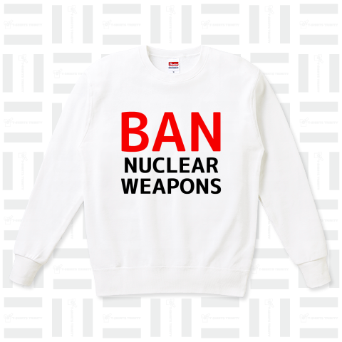 BAN NUCLEAR WEAPONS (red&black)