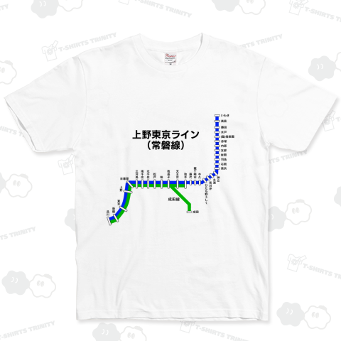 上野東京ライン (常磐線) 路線図