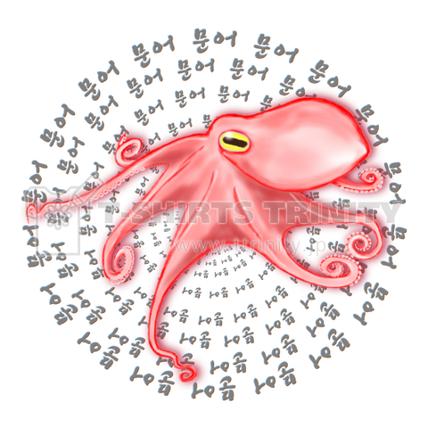 「タコさん」ハングルデザイン