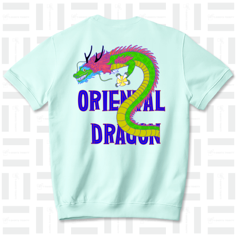 ORIENTAL DRAGON(龍)英字 バックプリント