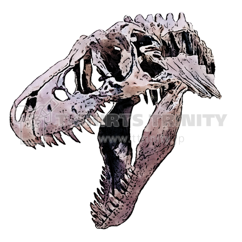 ティラノサウルスの水彩画