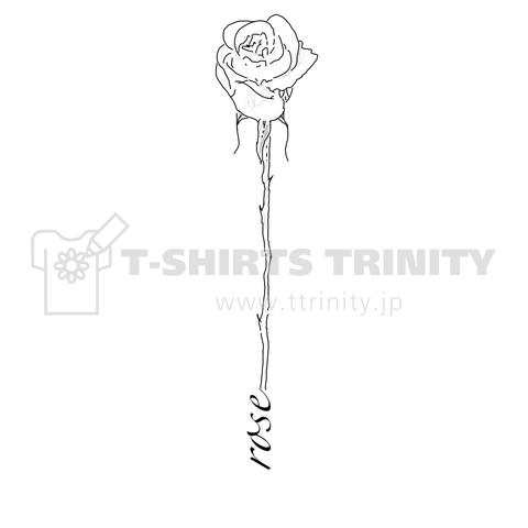 薔薇rose デザインtシャツ通販 Tシャツトリニティ