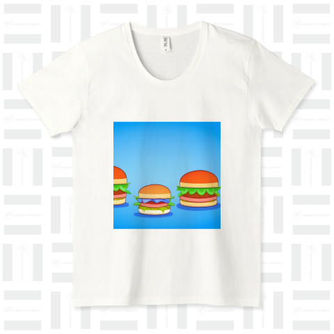 ハンバーガーの絵