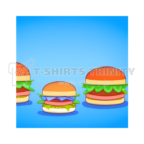 ハンバーガーの絵