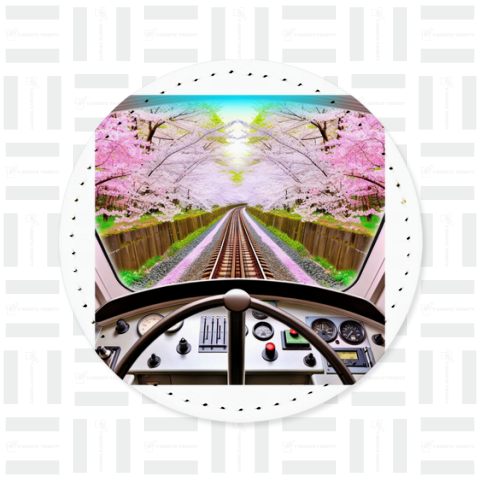 春の桜と電車