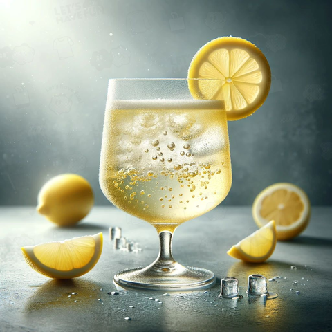 グラスで檸檬サワー