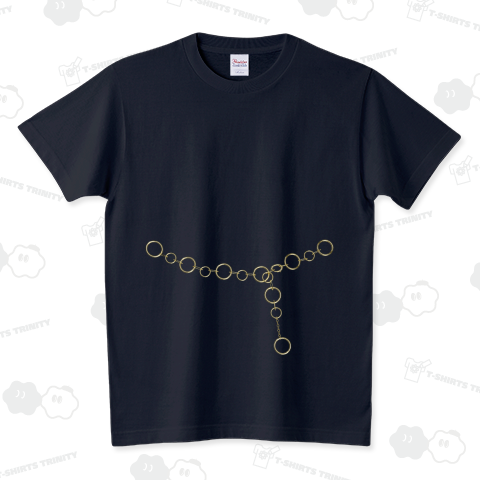 チェーンベルト_ Gold (3D) スタンダードTシャツ(5.6オンス)