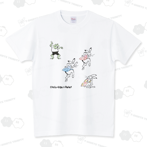 鳥獣戯画×バレエ【プレバレエ】 スタンダードTシャツ(5.6オンス)