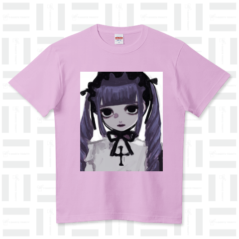 紫 ハイクオリティーTシャツ(5.6オンス)